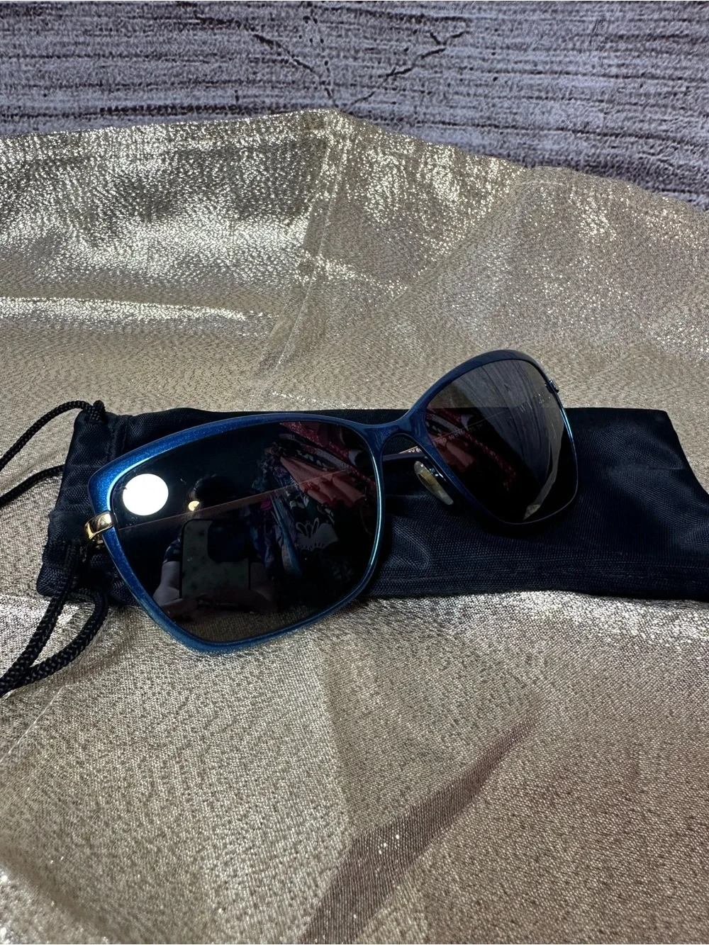 Tory Burch Women’s Blue Frame Sunglasses NO CASE
